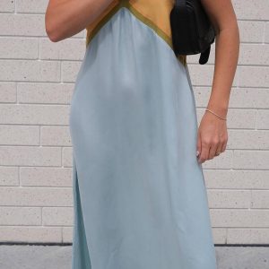 Chic V Neck Sleeveless Maxi Dress for Effortless Y2K Style and Coquette Aesthetic