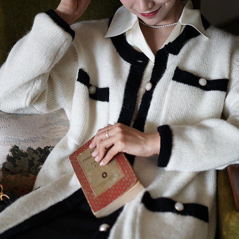 Chic Y2K Cardigan: Cozy Layering Essential for Coquette and Grunge Aesthetic Outfits