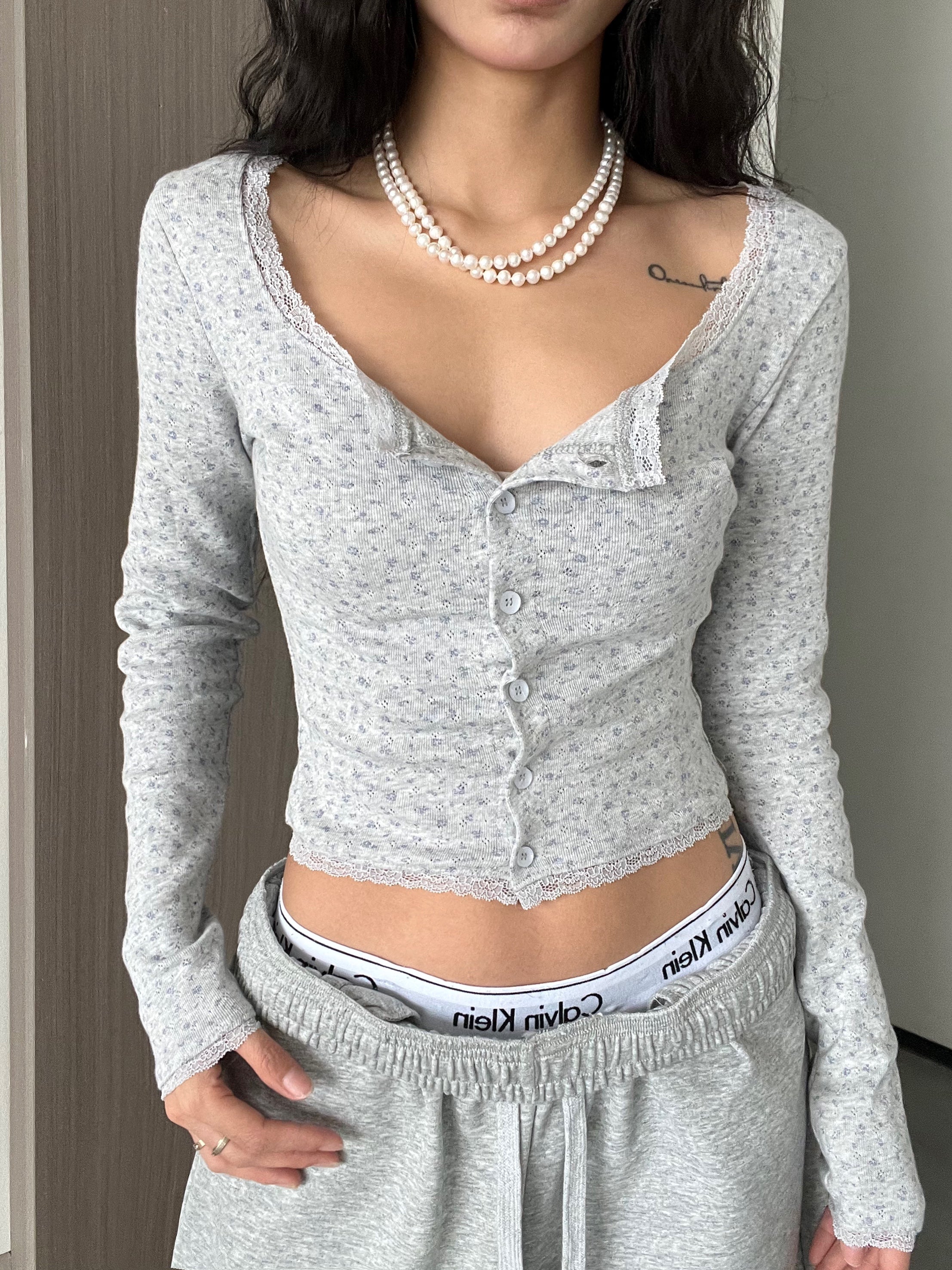 Chyanne Long Sleeve Casual Top - Y2K Aesthetic Cute Top for Comfy Everyday Outfits