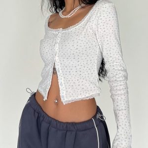 Chyanne Long Sleeve Casual Top - Y2K Aesthetic Cute Top for Comfy Everyday Outfits