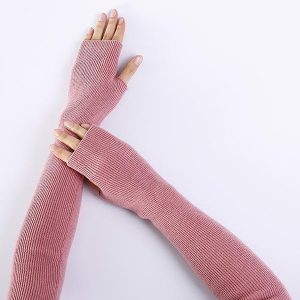 Colorful Knitted Sleevelet Accessories - Y2K Aesthetic Must-Have for Trendy Outfits