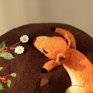 Coquette Aesthetic 3D Fox Nap Beret - Cute Y2K Fashion Accessory for Stylish Outfits