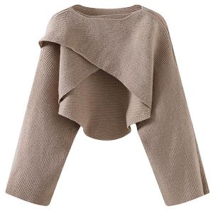 Coquette Aesthetic Crew Neck Knit Sweater - Y2K Fashion Essential for Cute Outfits