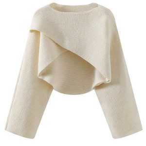 Coquette Aesthetic Crew Neck Knit Sweater - Y2K Fashion Essential for Cute Outfits