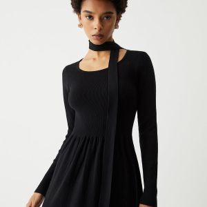 Coquette Aesthetic Long Sleeve Midi Sweater Dress for Y2K Fashion Lovers