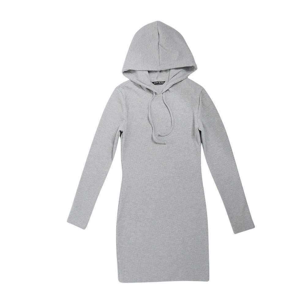 Coquette Aesthetic Slim Hooded Knitted Dress - Y2K Fashion for Effortless Style