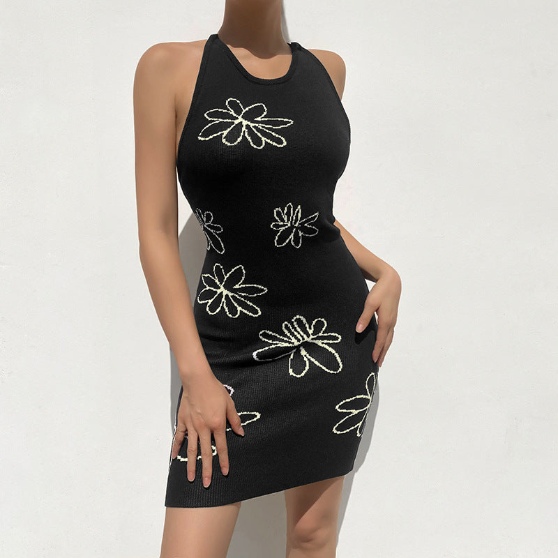 Coquette Aesthetic Wool Sling Dress - Y2K Fashion for Effortless Style and Comfort