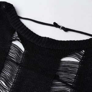 Cosmic Vibes Knitted Dress - Y2K Aesthetic Fashion for a Stellar Look