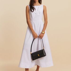 Cotton Crew Neck Sleeveless Dress - Y2K Aesthetic Casual Dress for Effortless Style