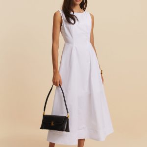 Cotton Crew Neck Sleeveless Dress - Y2K Aesthetic Casual Dress for Effortless Style