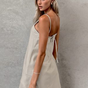 Cotton & Linen Pocket Cami Dress - Y2K Aesthetic Casual Summer Outfit for Effortless Style