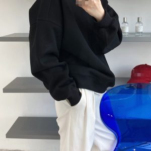 Cozy Alcinia Loose Thick Sweater for Y2K Aesthetic and Grunge Style Outfits