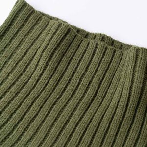 Cozy Cable Knit Dress for Y2K Fashion Lovers - Perfect for Aesthetic Outfits and Fall Style