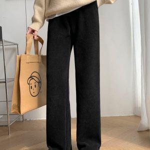 Cozy Jailey Fleece Pants for Y2K Aesthetic and Comfy Casual Outfits