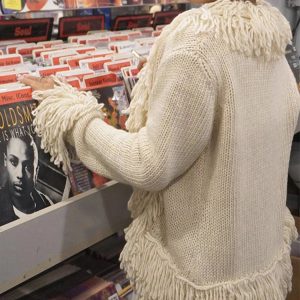 Cozy Knitted Tassel White Cardigan - Casual Loose Solid Sweater for Y2K Aesthetic Fall Fashion