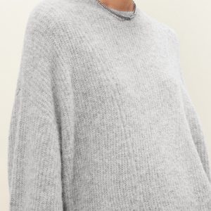 Cozy Oversized Wool Blend Sweater Dress for Y2K Aesthetic and Grunge Style