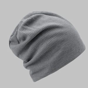 Cozy Solid Color Knitted Beanie for Y2K Fashion and Aesthetic Outfits