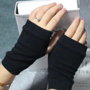 Cozy Solid Color Knitting Gloves for Y2K Aesthetic and Grunge Style Outfits