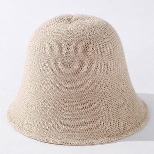 Cozy Solid Knitting Bucket Hat for Y2K Aesthetic and Grunge Style Outfits