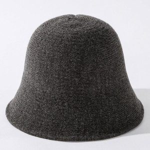 Cozy Solid Knitting Bucket Hat for Y2K Aesthetic and Grunge Style Outfits