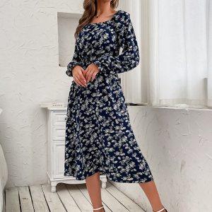 Cozy Women's Long-Sleeved Y2K Dress: Trendy Fashion for Comfy Aesthetic Outfits