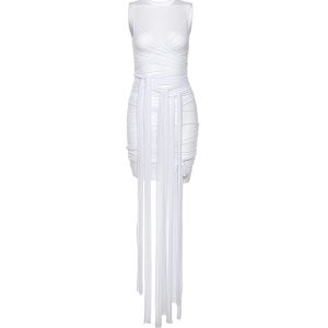 Earth Spirit Draped Dress: Embrace Y2K Aesthetic with Coquette Style and Effortless Elegance