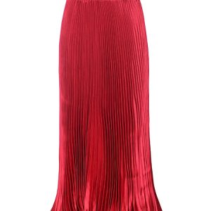 Elegant High-Waisted Pleated Skirt for Women - Aesthetic Black A-Line Streetwear Fashion 2022