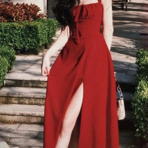 Elegant Vintage Midi Bandage Dress for Women 2024 - Sleeveless Party One Piece Robe Outfit