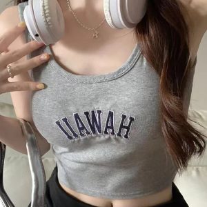 Elegant Y2K Off-Shoulder Knitted Crop Top - Slim Fit O-Neck Summer Streetwear for Women