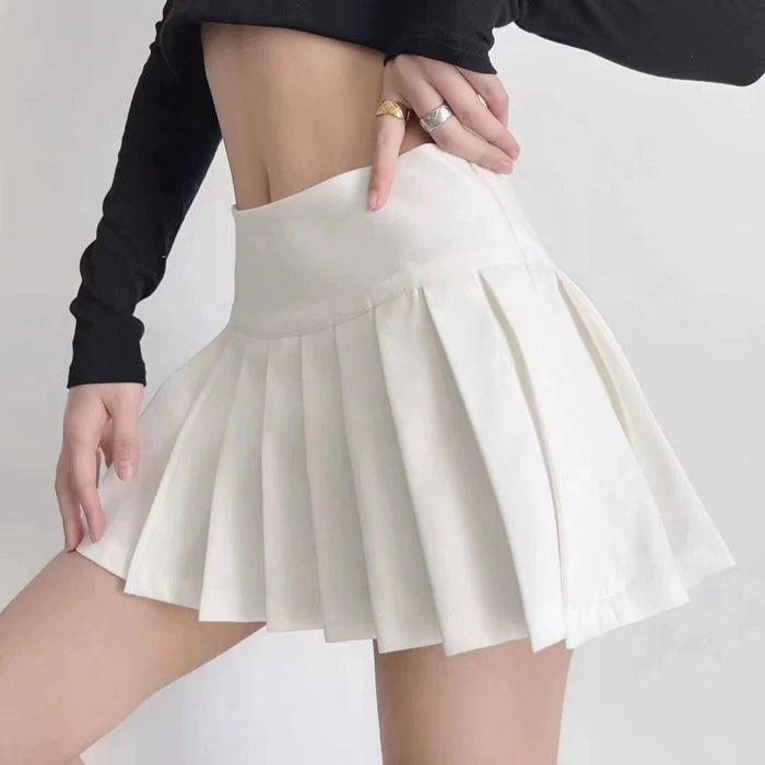 Everli Y2K Pleated Mini Skirt - Cute Cargo Skirt for Coquette and Grunge Aesthetic Outfits