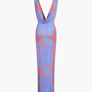 Flaming Passions Cowl Neck Maxi Dress - Y2K Aesthetic Fashion for Effortless Elegance