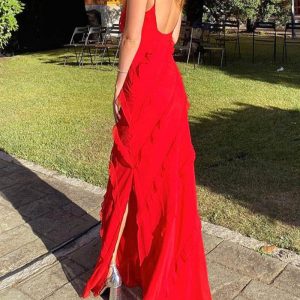 Flaming Y2K Maxi Dress - Bold Aesthetic Fashion for Statement Looks and Summer Vibes