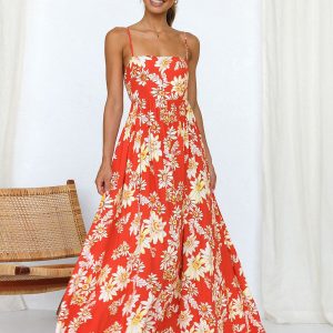 Floral Backless Cami Dress - Y2K Aesthetic Summer Style for Effortless Chic Looks