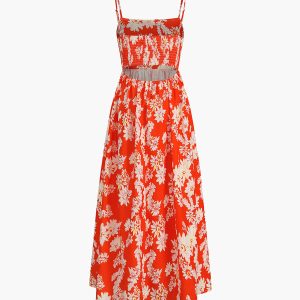 Floral Backless Cami Dress - Y2K Aesthetic Summer Style for Effortless Chic Looks