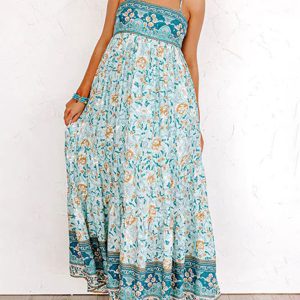 Floral Backless Sling Dress - Y2K Aesthetic Street Style for Trendy Outfits