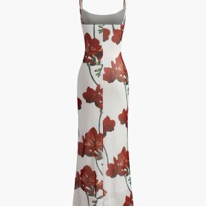 Floral Cami Maxi Dress - Y2K Aesthetic Summer Style for Effortless Coquette Vibes