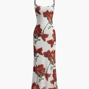 Floral Cami Maxi Dress - Y2K Aesthetic Summer Style for Effortless Coquette Vibes