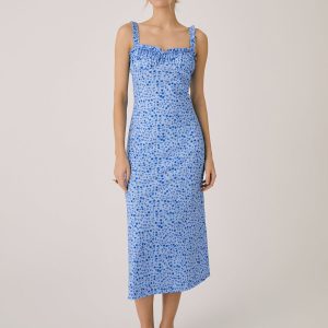 Floral Cami Midi Dress - Bohemian Vacation Style for Effortless Y2K Aesthetic