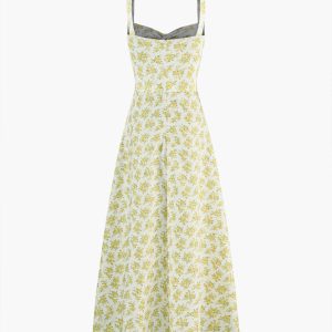 Floral Print Knotted Cami Maxi Dress - Y2K Aesthetic Summer Vibes for Effortless Style