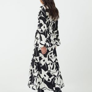 Floral Printed Y2K Aesthetic Split Long Dress for Effortless Coquette Style