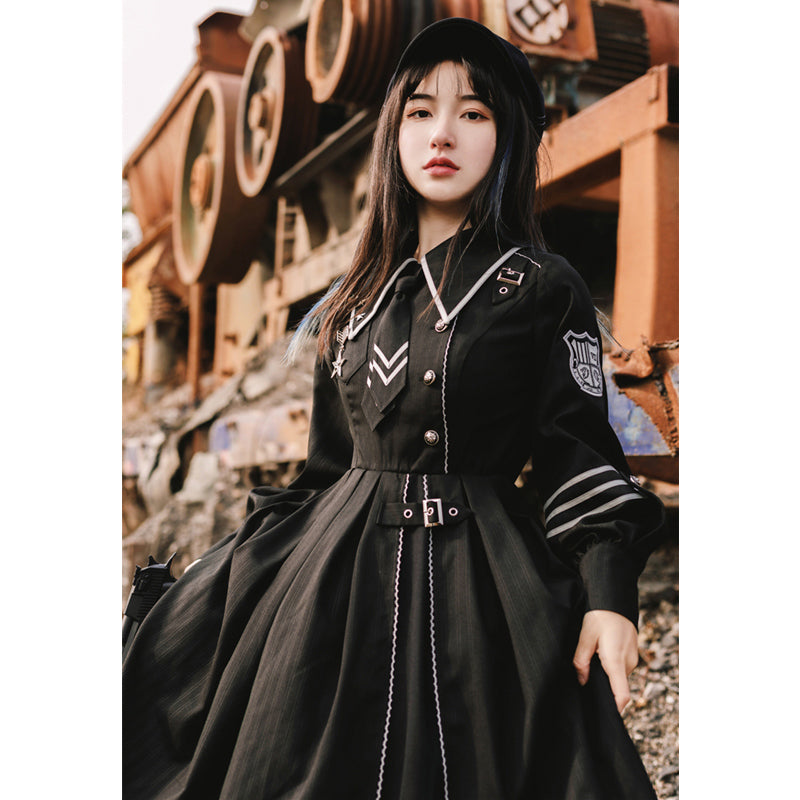 Gothic Alchemy Dress with Cape - Y2K Grunge Aesthetic for Dark Academia Style