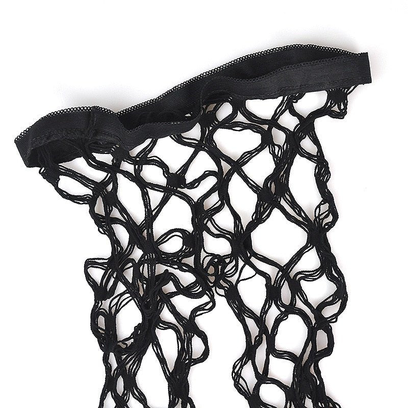 Gothic Sheer Fishnet Tights for Y2K Fashion, Grunge Outfits, and 90s Aesthetic Looks