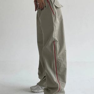 High Waist Loose Cargo Pants for Women - Y2K Streetwear Casual Sweatpants 2023 Summer