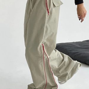 High Waist Loose Cargo Pants for Women - Y2K Streetwear Casual Sweatpants 2023 Summer