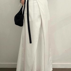 High Waist Pleated Cargo Skirt - Y2K Aesthetic Fashion for Trendy Outfits