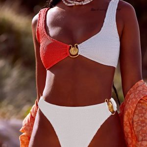 High Waist Push Up Brazilian Bikinis Set - Y2K Aesthetic Sexy Women’s Swimwear for Beachwear 2024