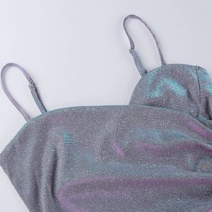 Iridescent Y2K Cami Dress - Trendy Coquette Aesthetic for Stylish Outfits