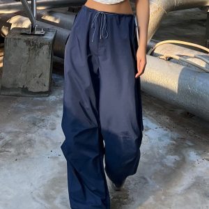 Karyn Y2K Loose Trousers - Comfy Grunge Style Pants for Aesthetic Outfits