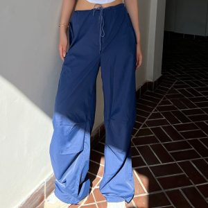 Karyn Y2K Loose Trousers - Comfy Grunge Style Pants for Aesthetic Outfits