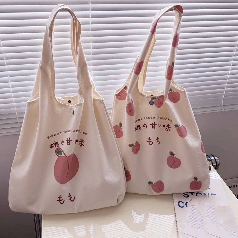 Kawaii Korean Cute Strawberry Tote Bag - Y2K Aesthetic Summer Essential for Stylish Outings